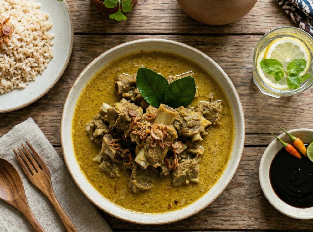 Resep gulai kambing tanpa santan yang lezat dan juga lebih sehat, cara masaknya ternyata mudah