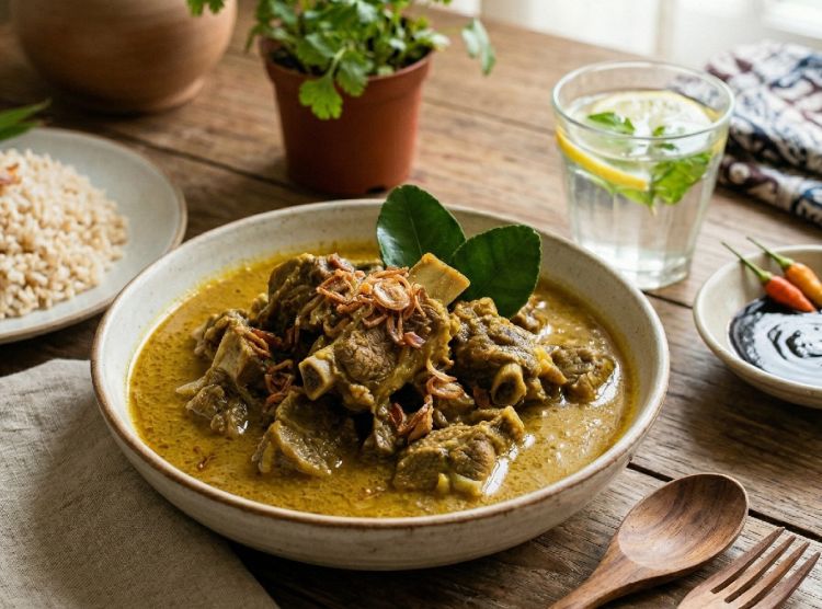 Resep gulai kambing tanpa santan yang lezat dan juga lebih sehat, cara masaknya ternyata mudah