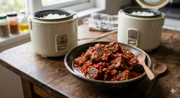 Masak daging balado pakai magic com, bisa! Ini caranya biar empuk dan bumbunya meresap
