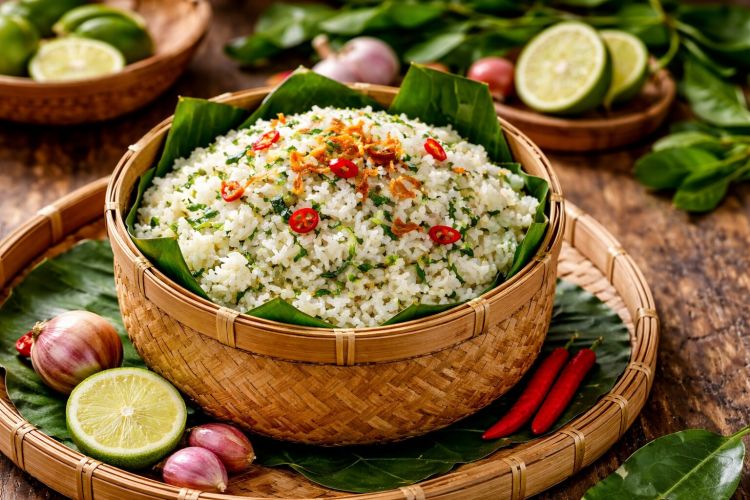 Resep nasi daun jeruk wangi menggoda, gurihnya bikin nambah terus