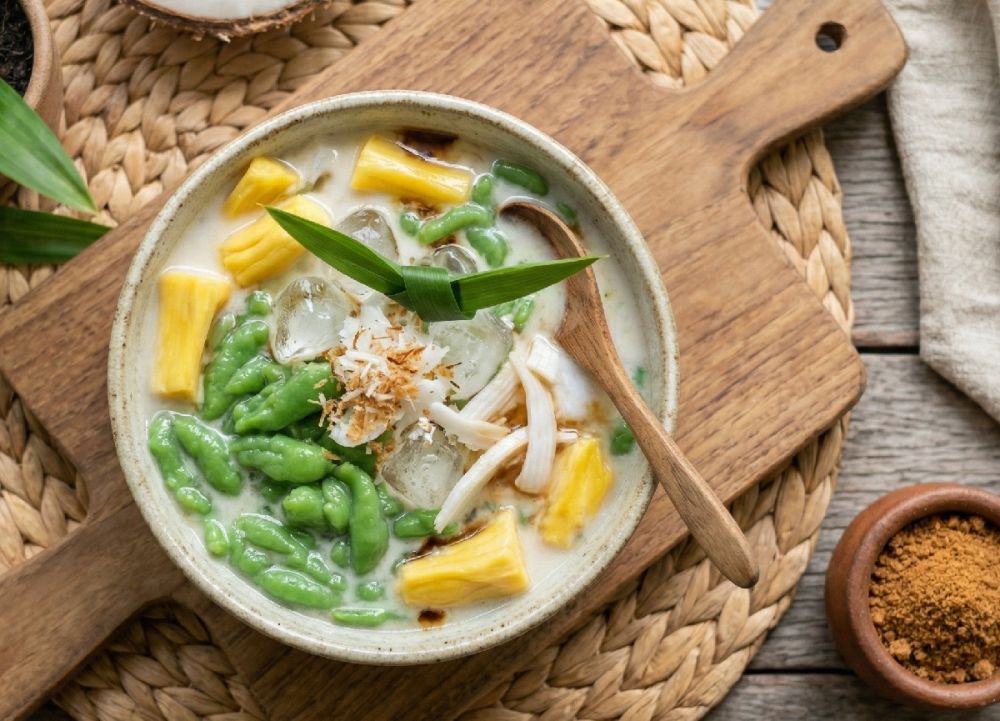 Resep es dawet yang rendah gula tapi tetap manis legit, kuncinya ada di adonan dan pengganti santan