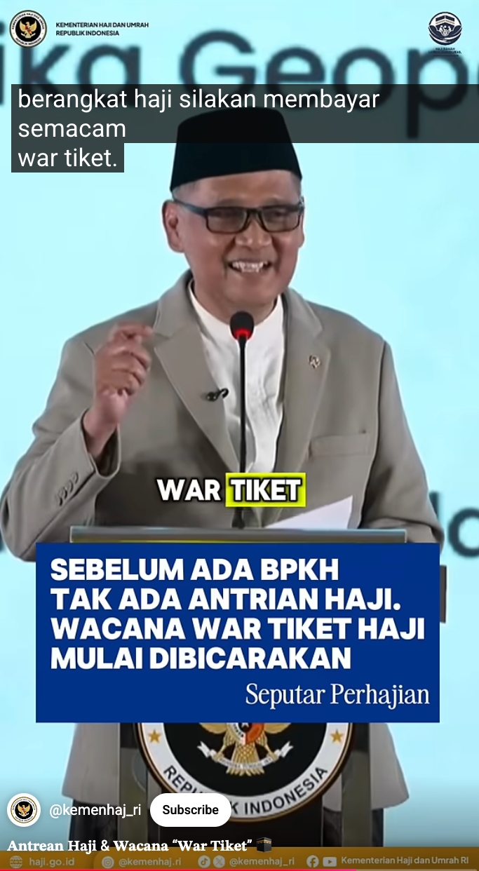 Kemenhaj wacanakan penghapusan waiting list haji, dialihkan ke mekanisme war ticket
