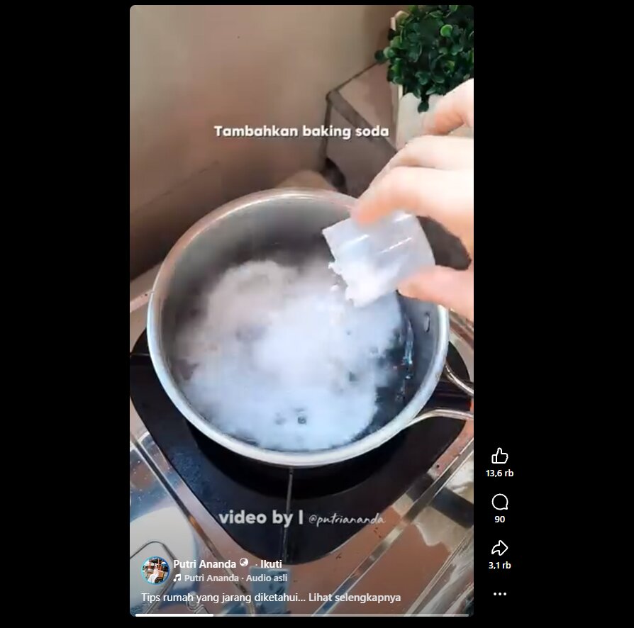 Cara membersihkan panci gosong tanpa capek menggosok, cukup andalkan cuka & baking soda