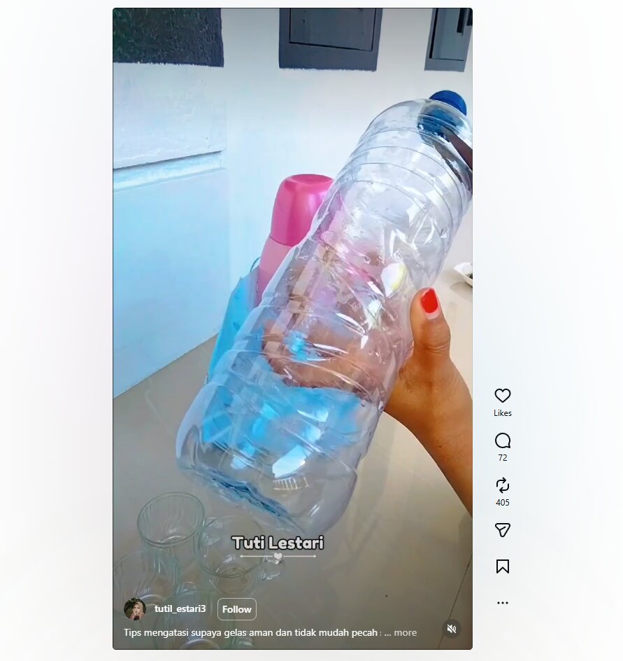 Suka piknik? Cuma pakai botol plastik bekas, ini cara aman bawa gelas kaca anti pecah