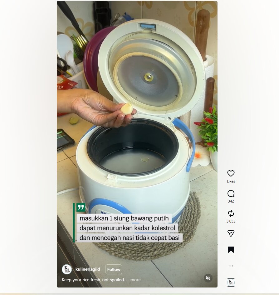 Jujur baru tahu! Masak nasi pakai sedikit minyak ini bikin hasilnya lebih cantik dan pulen