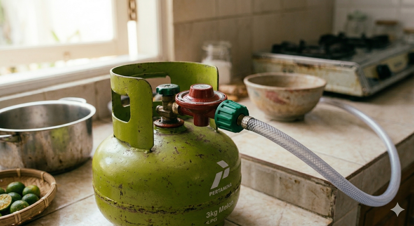 Cara memperbaiki regulator gas mampet sendiri di rumah, cukup dengan tusuk gigi