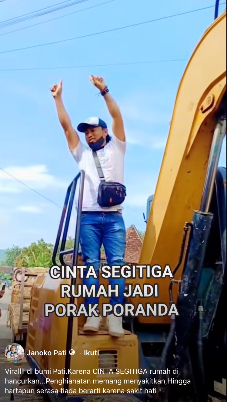 Rumah gono-gini di Pati dibangun & dihancurkan bersama gara-gara mantan istri terima lamaran pria lain