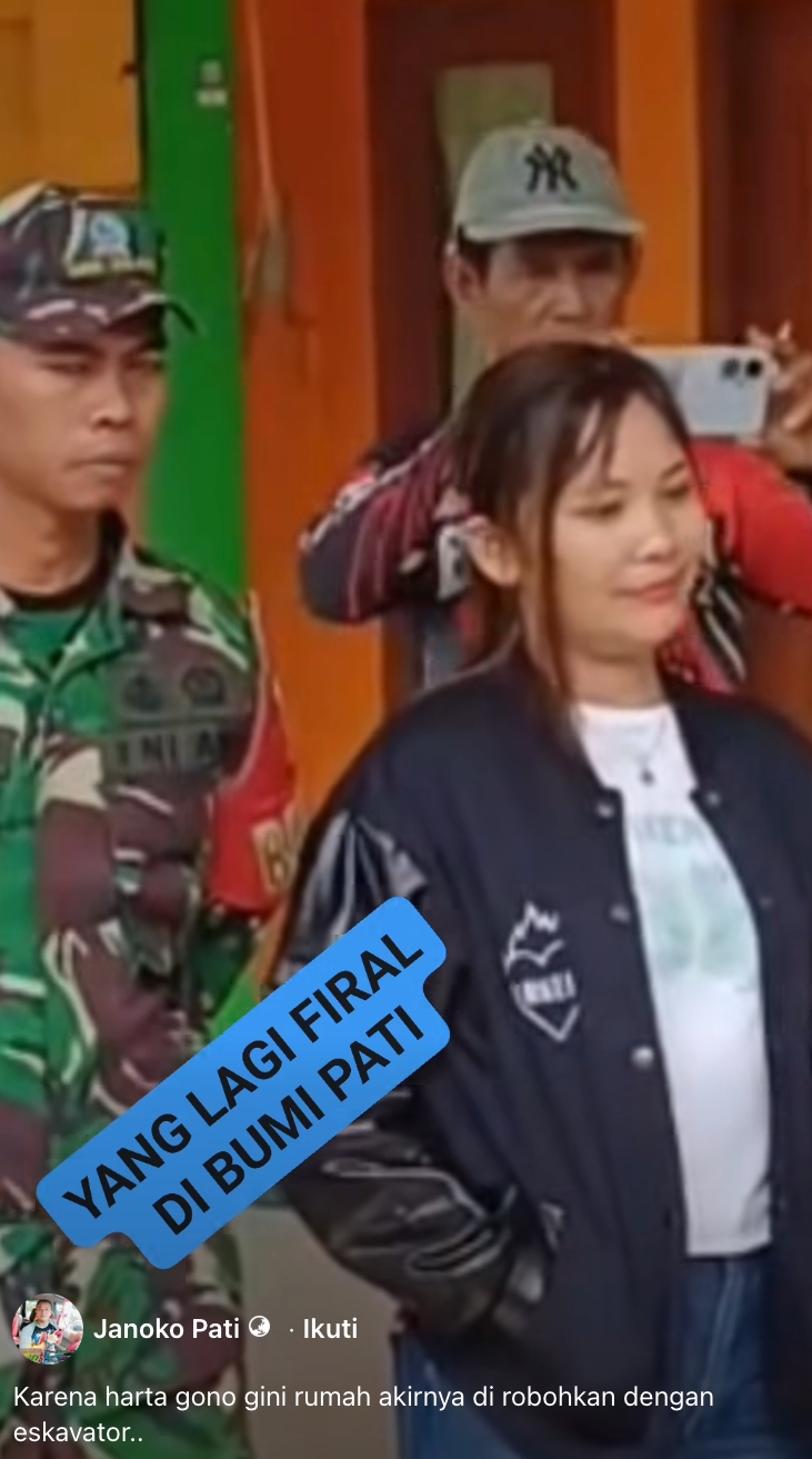 suami hancurkan rumah di Pati Facebook Janoko Pati; TikTok @piyangpiyan12