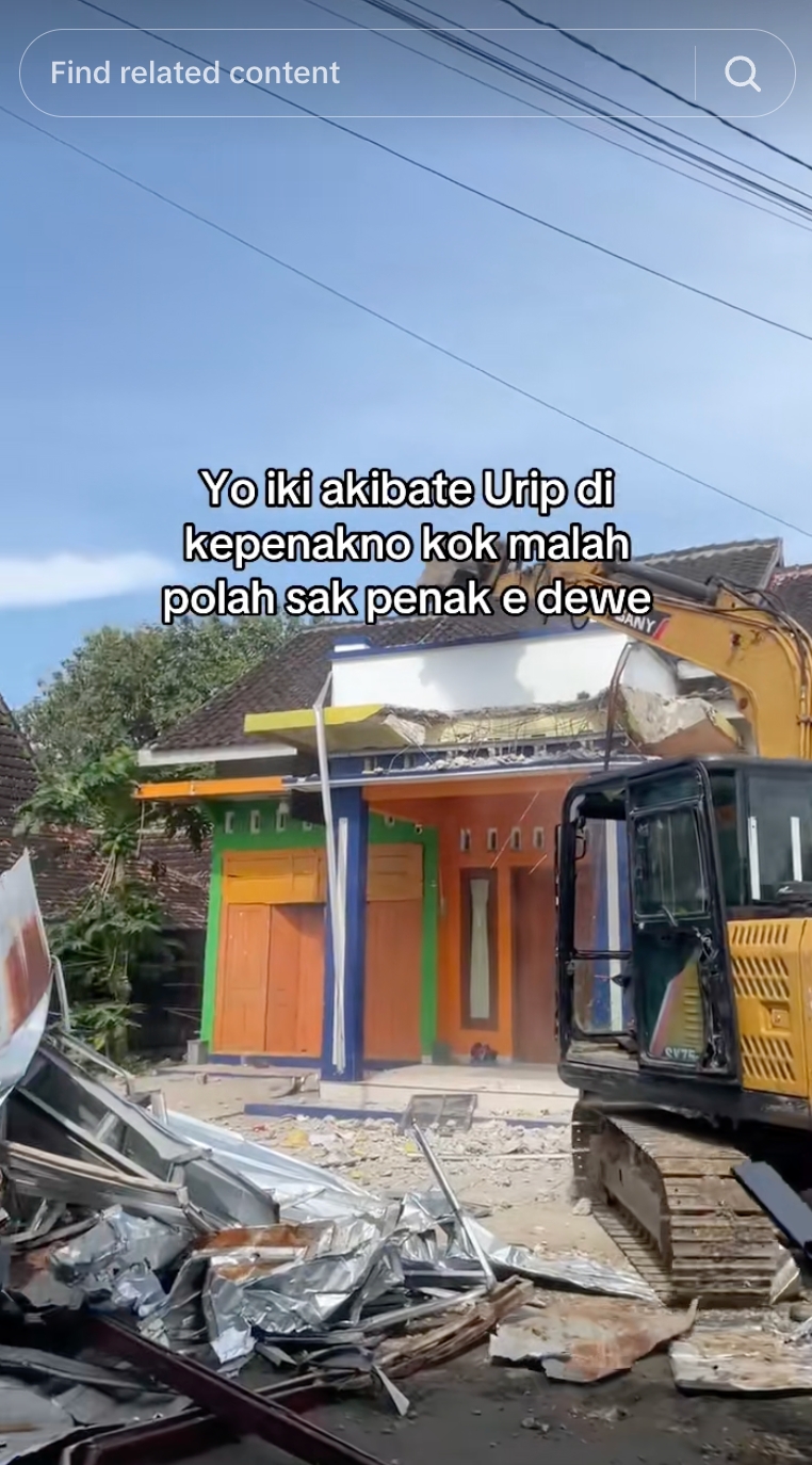 Rumah gono-gini di Pati dibangun & dihancurkan bersama gara-gara mantan istri terima lamaran pria lain