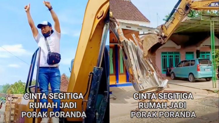 Rumah gono-gini di Pati dibangun & dihancurkan bersama gara-gara mantan istri terima lamaran pria lain