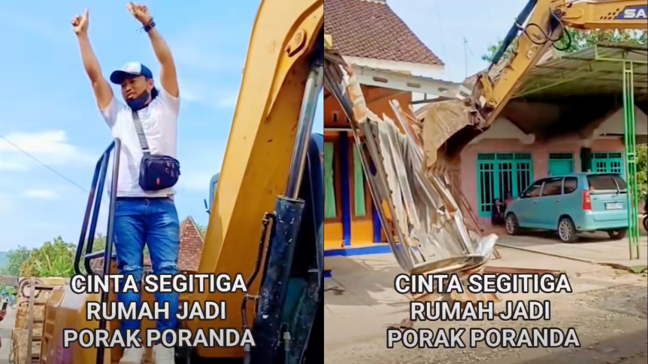 Rumah gono-gini di Pati dibangun & dihancurkan bersama gara-gara mantan istri terima lamaran pria lain