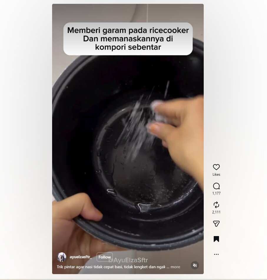 Panci magic com lengket bikin nasi berkerak? Coba trik bersihkan pakai cuka dan 1 bahan dapur ini