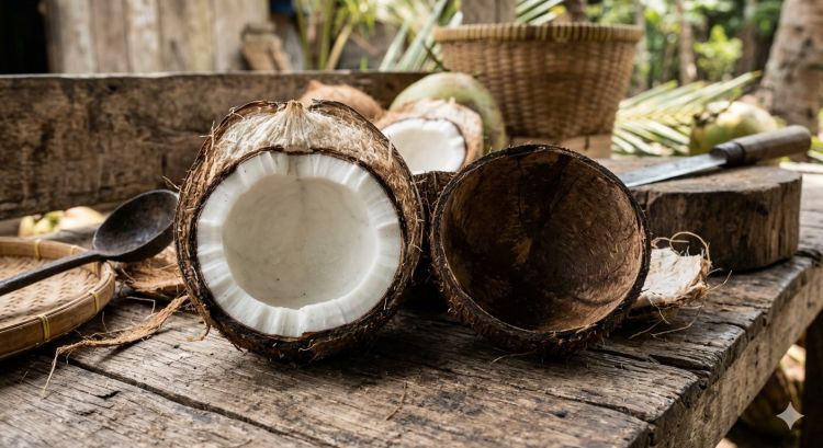 Stop belah batok kelapa sembarangan! Ini cara praktis agar dagingnya terlepas sempurna
