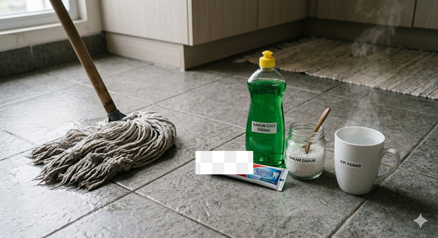 Kain pel bau amis? Cuma modal garam, pasta gigi, & sabun, auto bersih dan wangi lagi