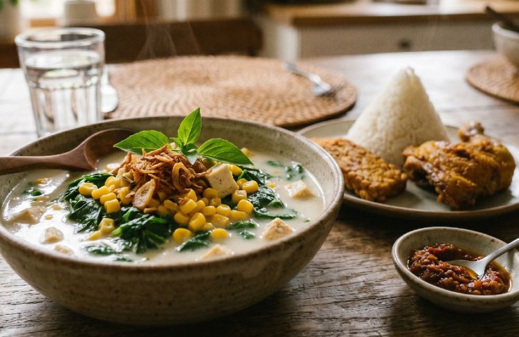 Resep bobor bayam jagung ala nenek di kampung, ternyata ini triknya agar rasa gurih dan nggak pahit