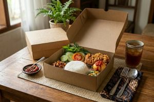 Sering dapat nasi box tapi belum mau dimakan? Pakai trik lipat ini biar praktis dibawa pulang