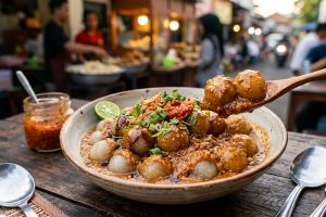 Resep cilok bumbu kacang anti gagal, tetap kenyal dan lembut meski sudah dingin