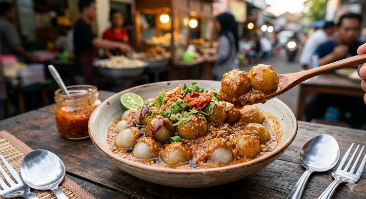 Resep cilok bumbu kacang anti gagal, tetap kenyal dan lembut meski sudah dingin