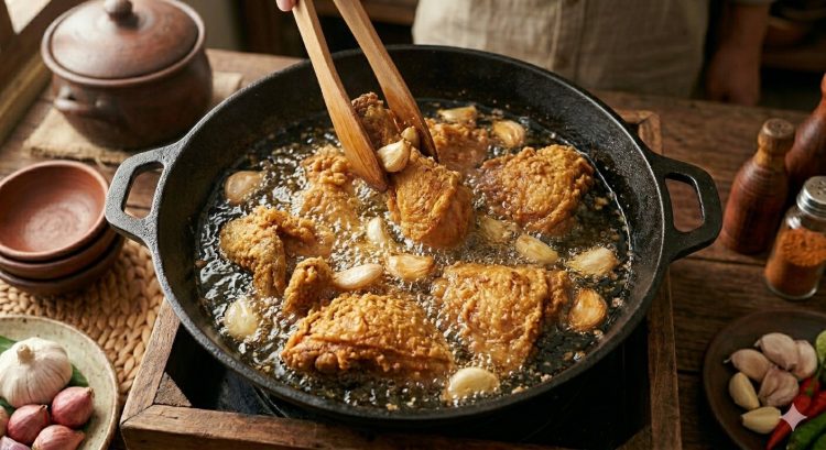 Resep Ayam Goreng Bawang Putih Gurih Meresap, Wangi Banget Bikin Nagih