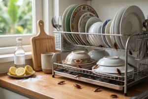 Rak piring penuh kecoak? Begini cara mengusirnya pakai bahan dapur biasa