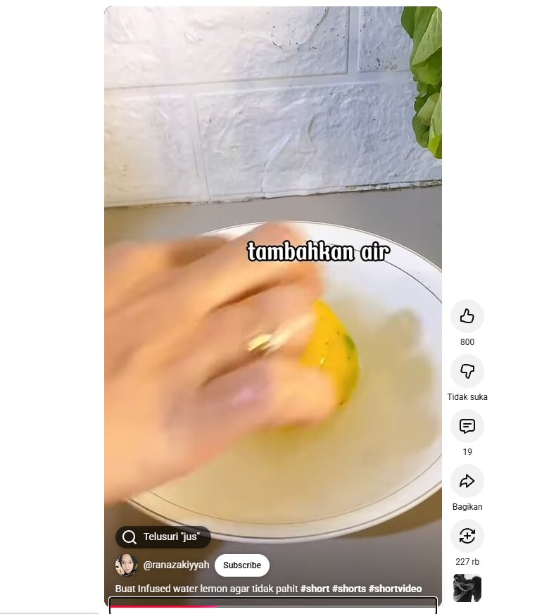 Rahasia infused water lemon anti pahit, cuma pakai garam dan baking powder