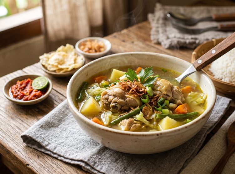 Resep sop ayam kampung yang empuk dan lezat, gini caranya dagingnya empuk dalam waktu singkat