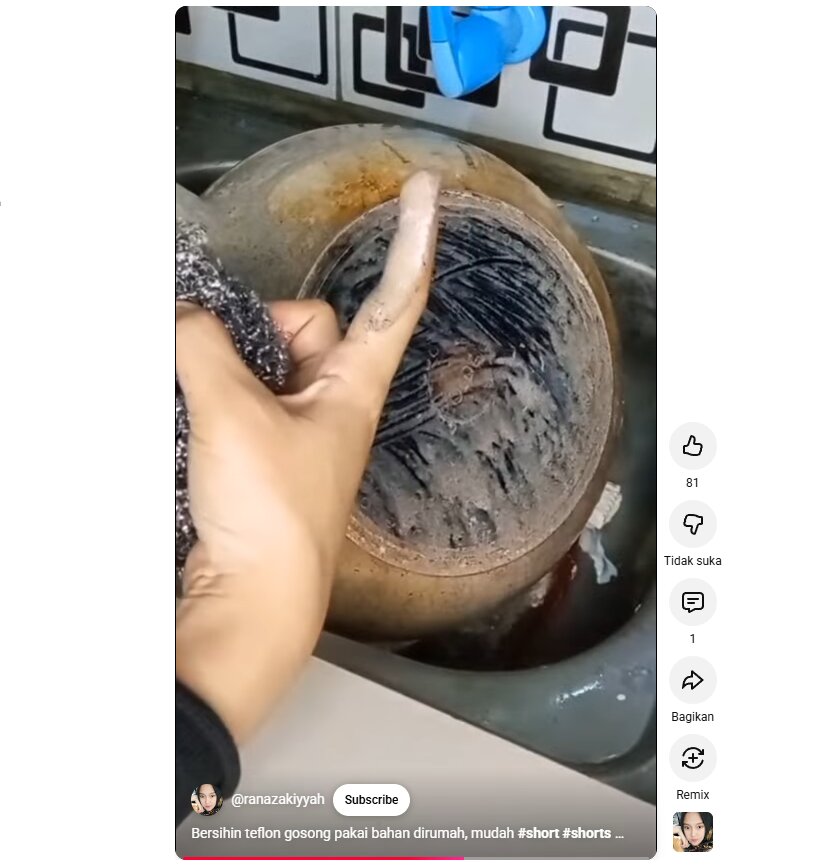 Jangan dibuang! Cara ampuh menghilangkan kerak hitam di bawah teflon dengan campuran bahan dapur