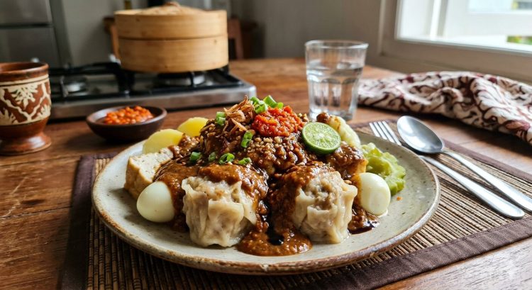 Resep siomay ikan homemade dengan bumbu kacang medok, cocok jadi camilan favorit