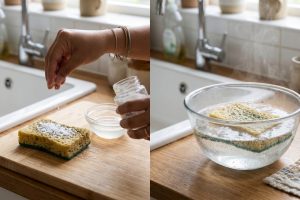 2 Bahan dapur ini bisa bunuh bakteri di spons cuci piring, tanpa perlu beli yang baru