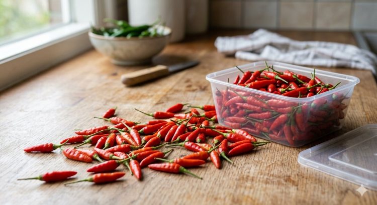 Cara simpan cabai agar awet lebih dari 1 minggu, andalkan bumbu dapur ini saja