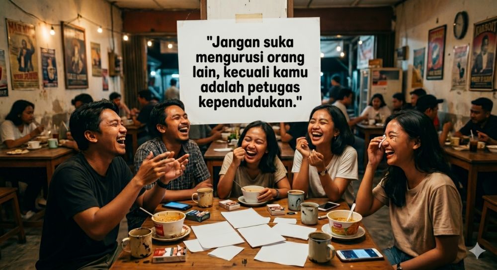 100 Kata-kata nggak nyambung tapi masuk akal, bikin tongkrongan pecah