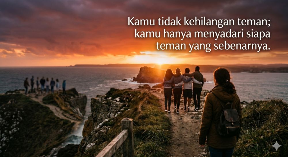 30 Quotes kehidupan tentang dewasa itu sepi, mengapa lingkaran pertemanan makin kecil seiring usia