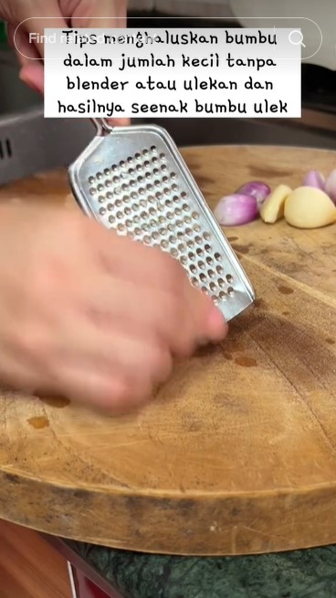 Bumbu halus tanpa blender dan ulekan? Trik ini bikin masak jadi lebih praktis