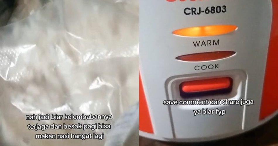 Trik menyimpan nasi sisa di rice cooker agar tidak kering dan enak dimakan besok