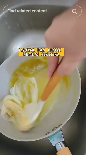 Malas gosok wajan berlemak? Warganet ini punya solusi simpel yang hanya butuh 1 alat