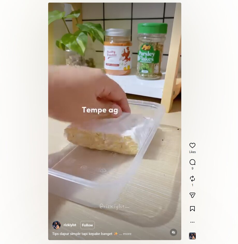 Trik sederhana bikin tempe awet berminggu-minggu di kulkas, cuma pakai bumbu dapur