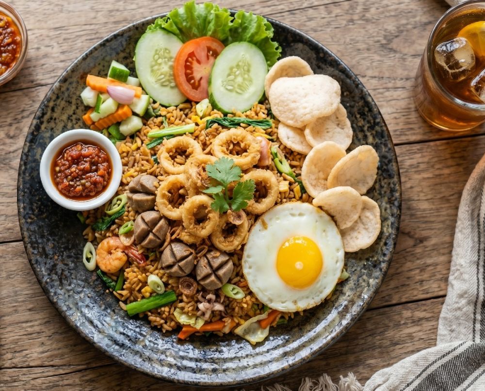 Resep nasi goreng seafood bagi nan nggak mau ribet, lezat dan siap saji kurang dari 10 menit