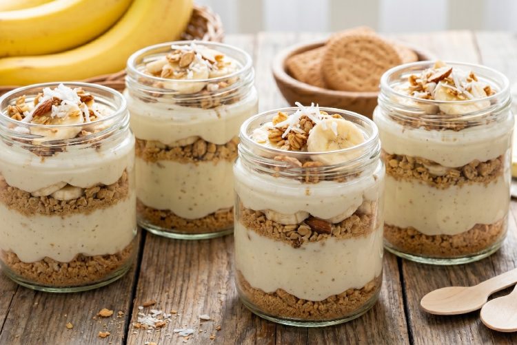 Resep dessert banana pudding yang sehat tapi tetap nikmat, bikinnya ternyata cepat 10 menit jadi