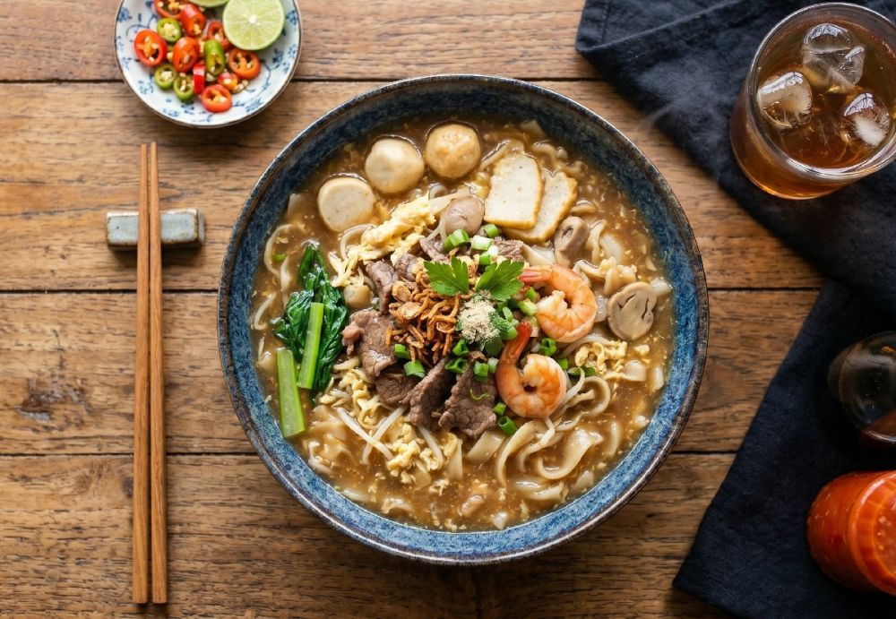 Resep kwetiau siram yang sehat tapi tetap nikmat, siap saji kurang dari 15 menit pakai trik ini