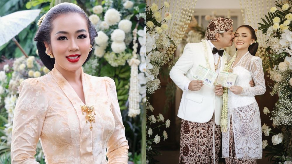 7 Detail penampilan anggun Soimah dan Yosika Ayumi, mertua-menantu yang kompak ayu dalam acara akad