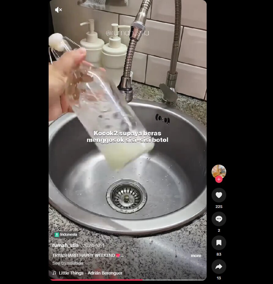 Cara membersihkan botol kaca nan susah dijangkau, hasil kesat dan bebas bau