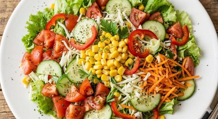 Resep salad sayur segar dan sehat, menu simpel untuk diet atau hidangan harian