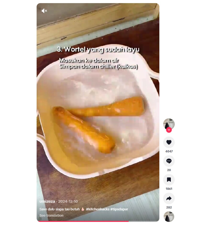 Jangan dibuang, begini langkah ajaib mengembalikan wortel keriput jadi segar dan renyah lagi