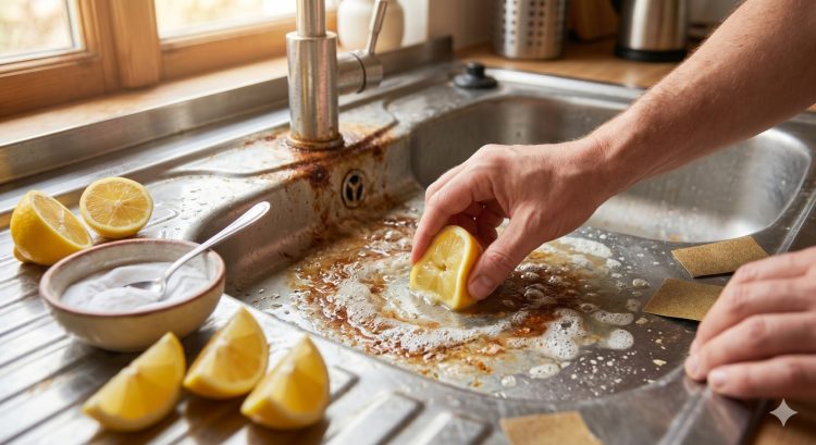 Bukan Cairan Pembersih, Ini Cara Ampuh Hilangkan Karat Wastafel Pakai Lemon Dan Baking Soda
