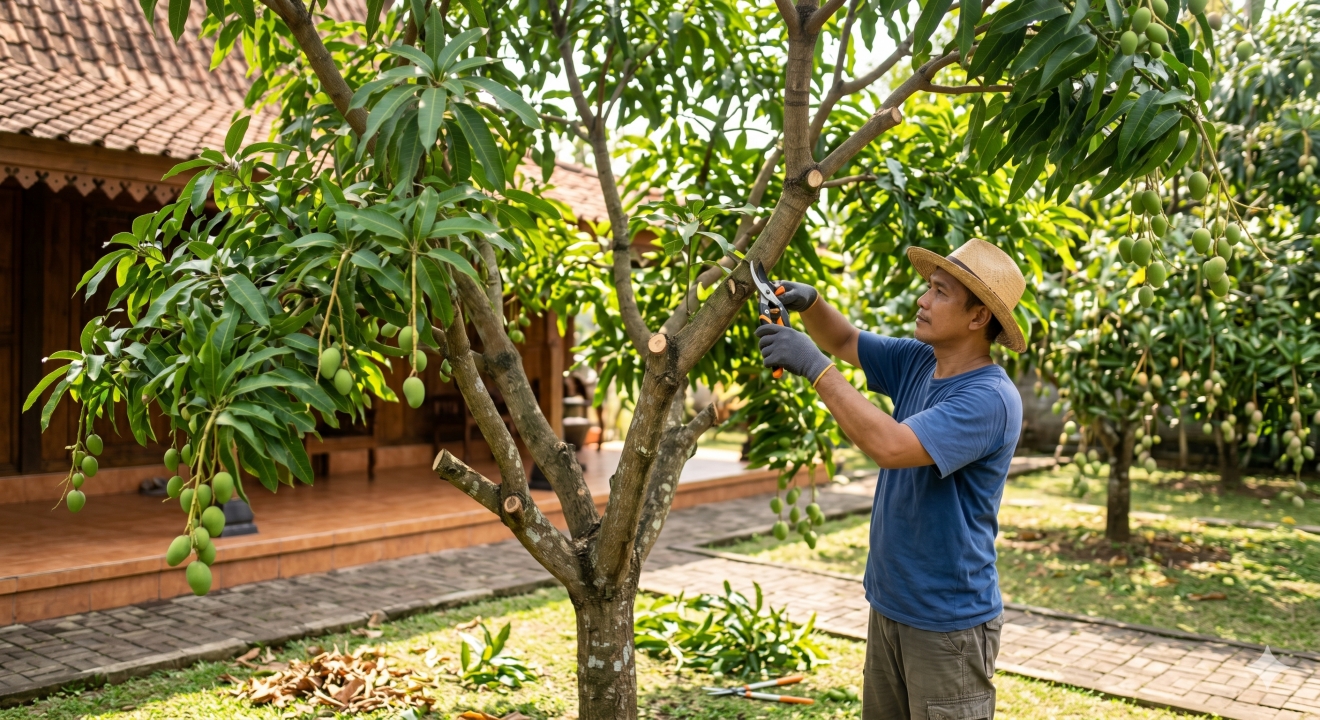 Pohon mangga tidak mau berbuah? Coba 7 teknik pemangkasan ini
