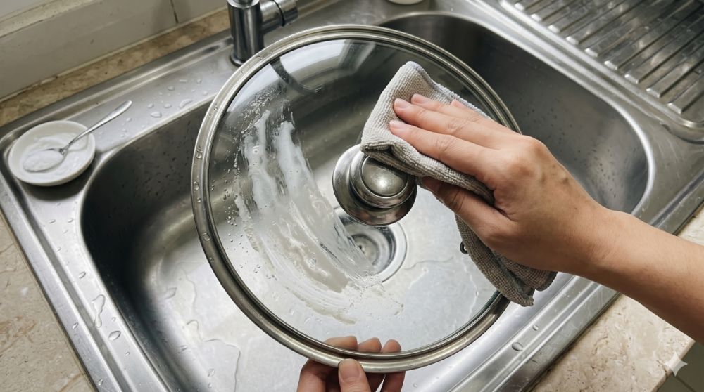Jangan langsung disiram air! Ini langkah betul membersihkan tutup panci jejak masak gulai