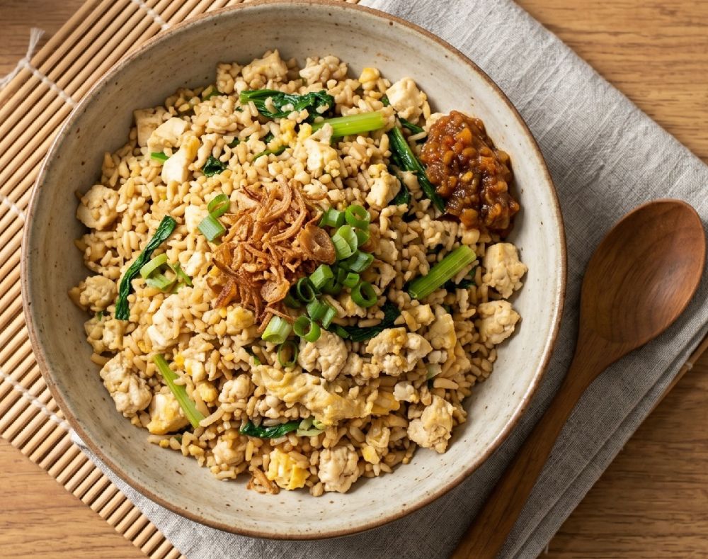 Cuma punya nasi goreng sisa semalam dan sedikit bahan di kulkas? Cobain resep nasi goreng unik ini!