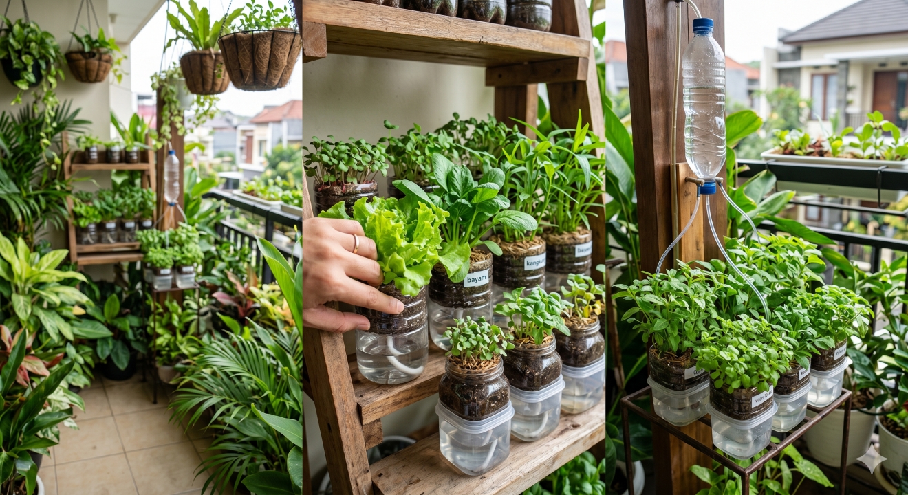 Cara menanam sayur mini hemat air di rumah, cocok untuk yang tidak punya banyak waktu