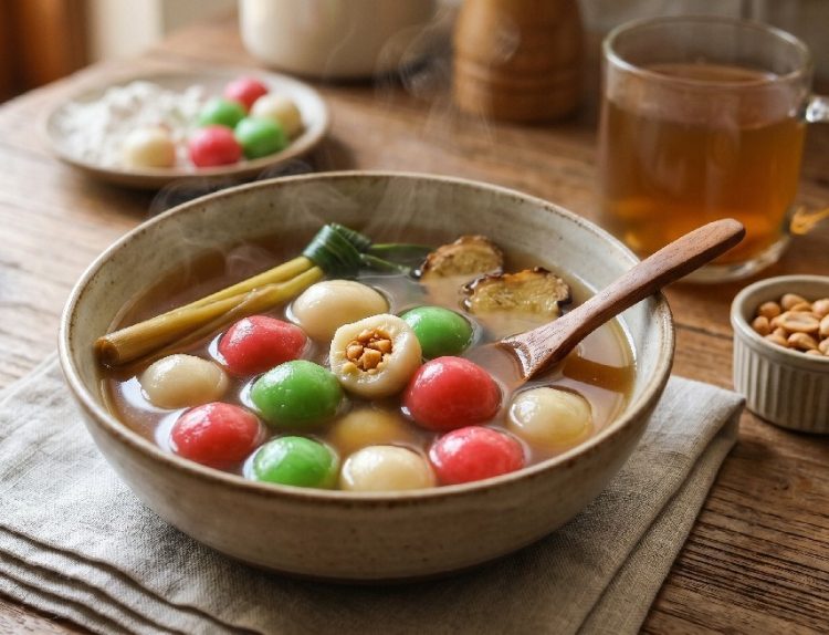 Resep wedang ronde cocok cuaca tidak bersahabat, buatnya dari bahan seadanya dan jadi dalam 10 menit