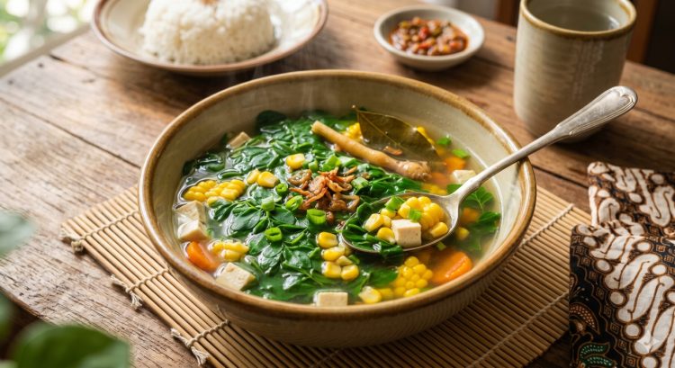 Resep sup bening daun kelor jagung muda rumahan, kuah segar dan bebas pahit